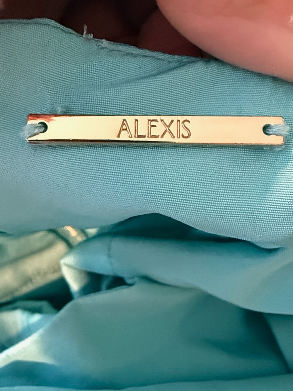 Alexis “Chantalle” gown in aqua M - Picture 3 of 4